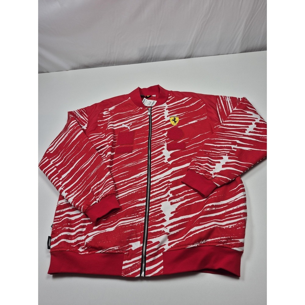 Puma Joshua Vides x Scuderia Ferrari JV Full-Zip Race Jacket Red Men's XL NWT